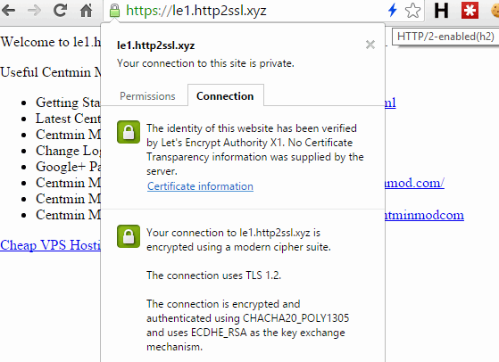 Letsencrypt free SSL certificate